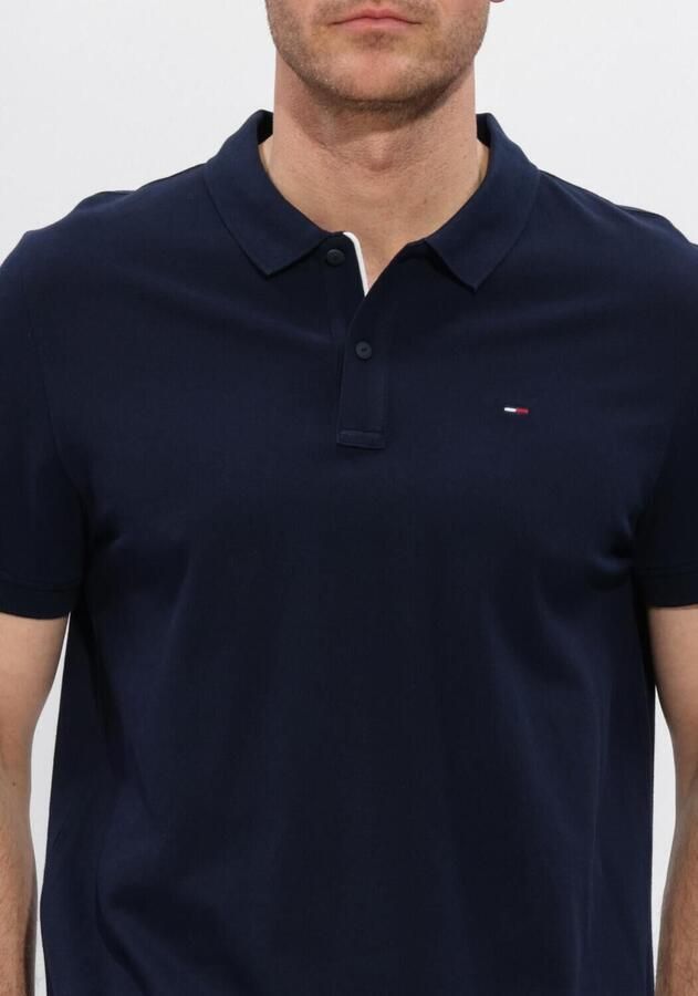 TOMMY JEANS Heren Polo's & T-shirts Tjm Slim Placket Polo Ext Donkerblauw - Foto 3