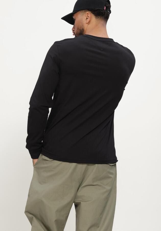 TOMMY JEANS Heren Polo's & T-shirts Tjm Slim Signature Chest Tee Ls Zwart - Foto 3