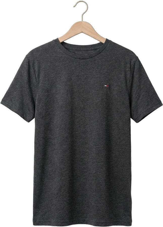 TOMMY JEANS Heren Polo's & T-shirts Tjm Xslim Jaspe Htr Tee Ext Antraciet - Foto 2