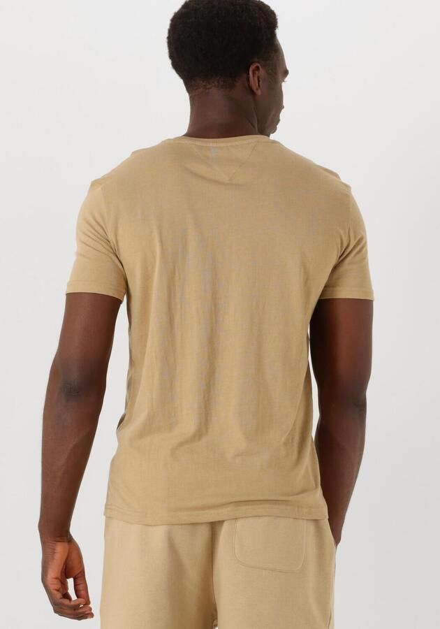 TOMMY JEANS Heren Polo's & T-shirts Tjm Xslim Jaspe Htr Tee Ext Beige