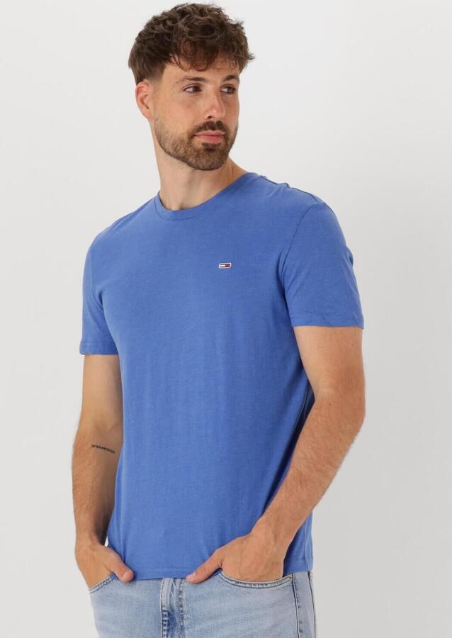 TOMMY JEANS Heren Polo's & T-shirts Tjm Xslim Jaspe Htr Tee Ext Blauw - Foto 4