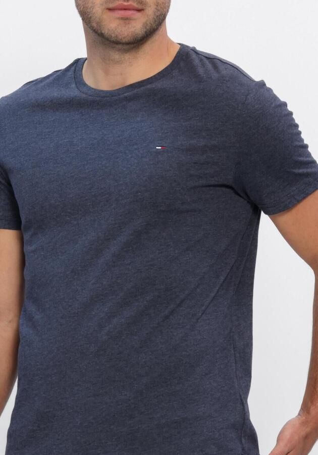 TOMMY JEANS Heren Polo's & T-shirts Tjm Xslim Jaspe Htr Tee Ext Donkerblauw - Foto 3