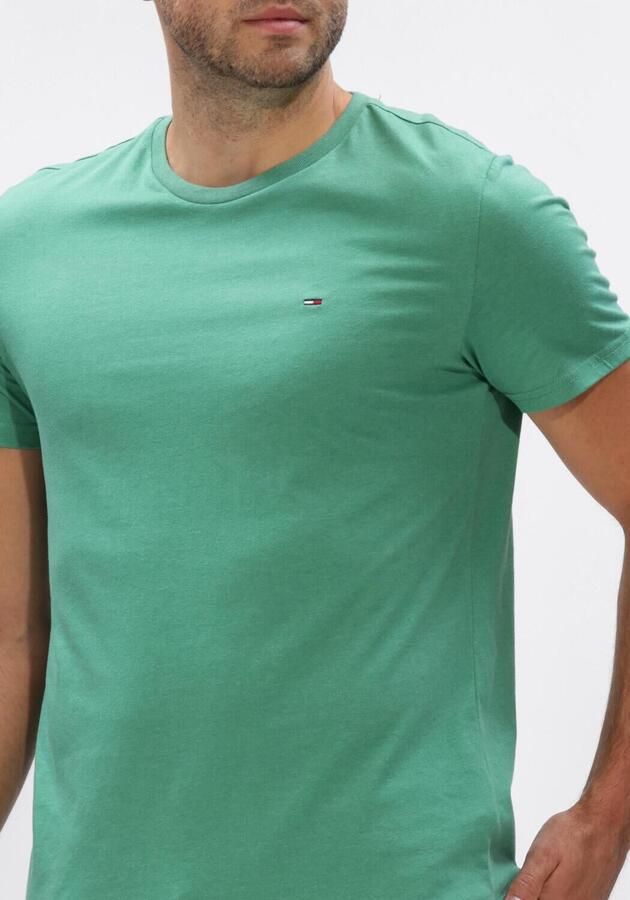 TOMMY JEANS Heren Polo's & T-shirts Tjm Xslim Jaspe Htr Tee Ext Groen - Foto 3