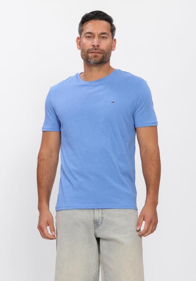 TOMMY JEANS Heren Polo's & T-shirts Tjm Xslim Jaspe Htr Tee Ext Lichtblauw