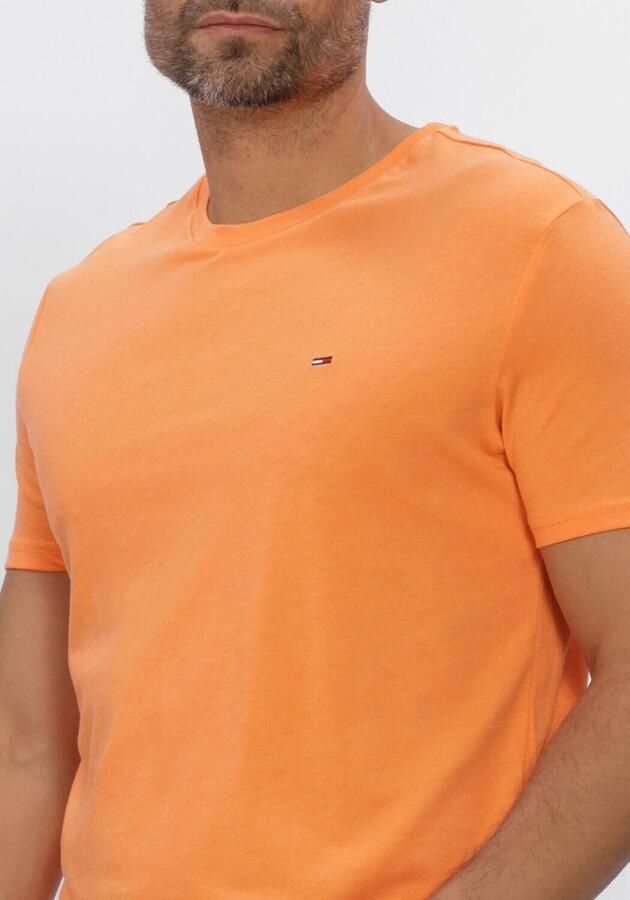 TOMMY JEANS Heren Polo's & T-shirts Tjm Xslim Jaspe Htr Tee Ext Oranje - Foto 4