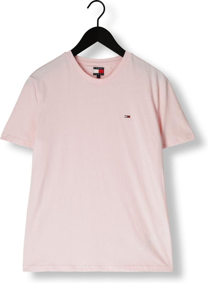 TOMMY JEANS Heren Polo's & T-shirts Tjm Xslim Jaspe Htr Tee Ext Roze