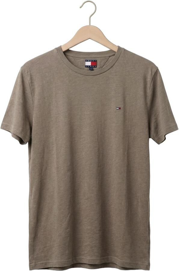 TOMMY JEANS Heren Polo's & T-shirts Tjm Xslim Jaspe Htr Tee Ext Taupe - Foto 4