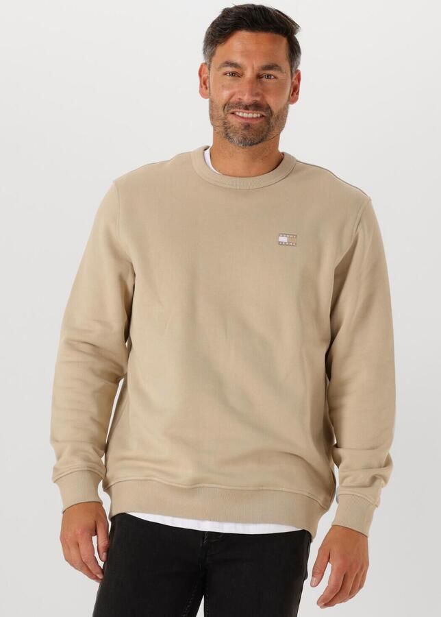 TOMMY JEANS Heren Truien & Vesten Tjm Reg Badge Crew Ext Beige - Foto 4