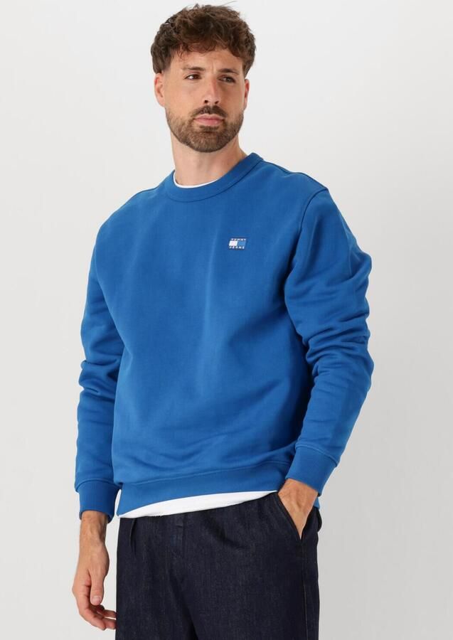 TOMMY JEANS Heren Truien & Vesten Tjm Reg Badge Crew Ext Blauw - Foto 4