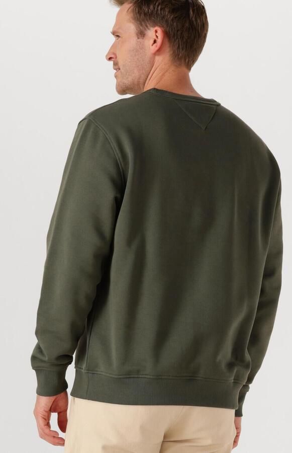 TOMMY JEANS Heren Truien & Vesten Tjm Reg Badge Crew Ext Donkergroen - Foto 3