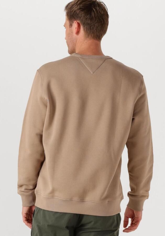 TOMMY JEANS Heren Truien & Vesten Tjm Reg Badge Crew Ext Zand
