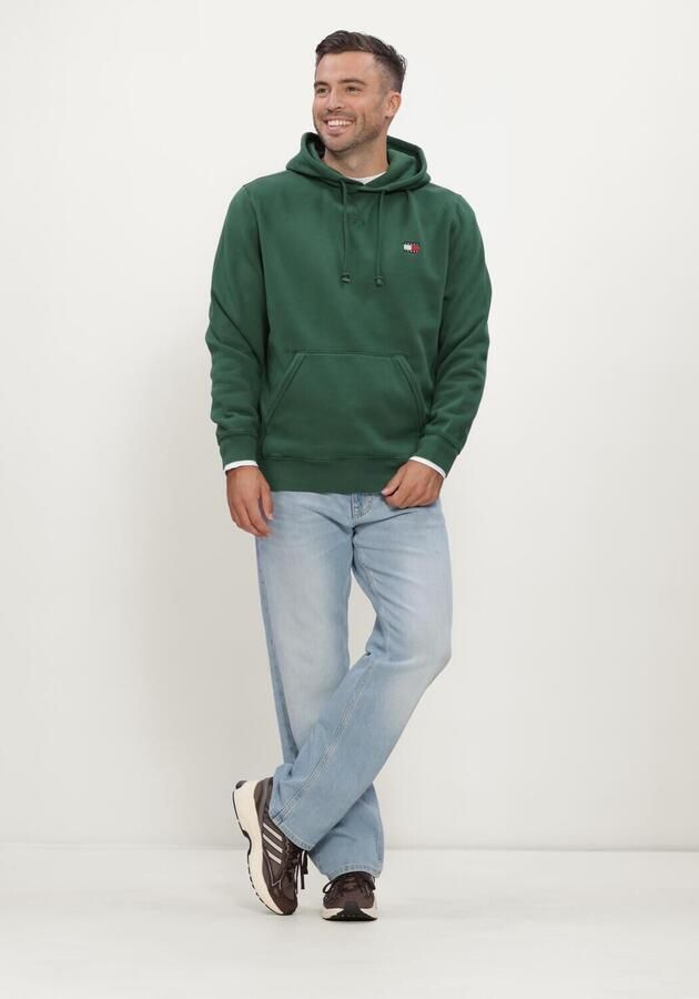 TOMMY JEANS Heren Truien & Vesten Tjm Reg Badge Hoodie Ext Donkergroen - Foto 3