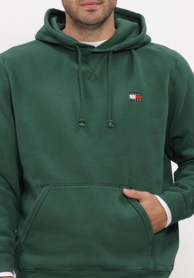 TOMMY JEANS Heren Truien & Vesten Tjm Reg Badge Hoodie Ext Donkergroen - Foto 4