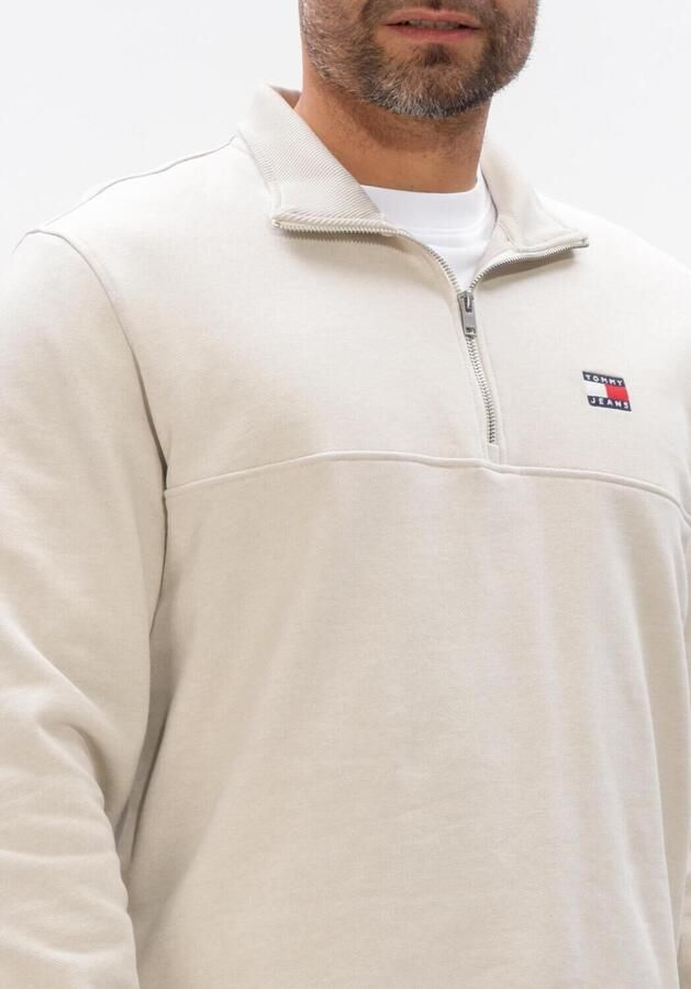 TOMMY JEANS Heren Truien & Vesten Tjm Reg Badge Qz Ext Ecru - Foto 3