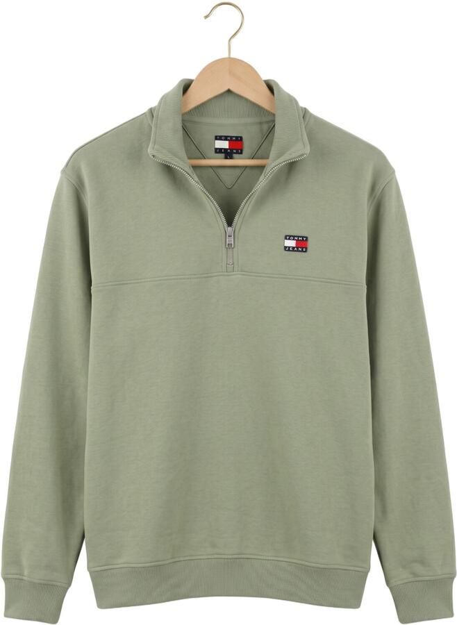 TOMMY JEANS Heren Truien & Vesten Tjm Reg Badge Qz Ext Groen - Foto 2