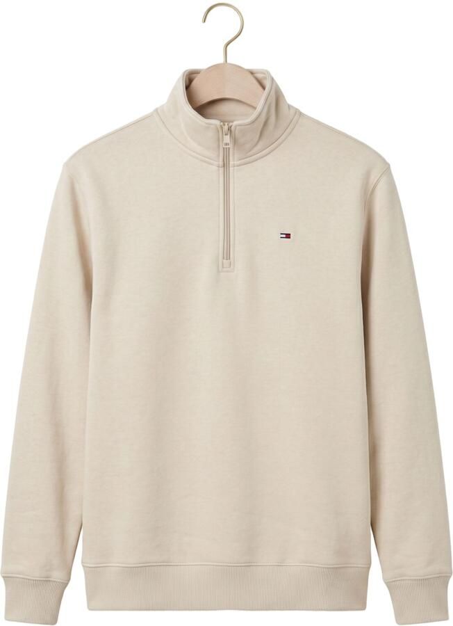 TOMMY JEANS Heren Truien & Vesten Tjm Reg Fleece 1 4zip Mock Neck Beige - Foto 2