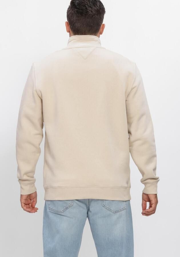 TOMMY JEANS Heren Truien & Vesten Tjm Reg Fleece 1 4zip Mock Neck Beige - Foto 4