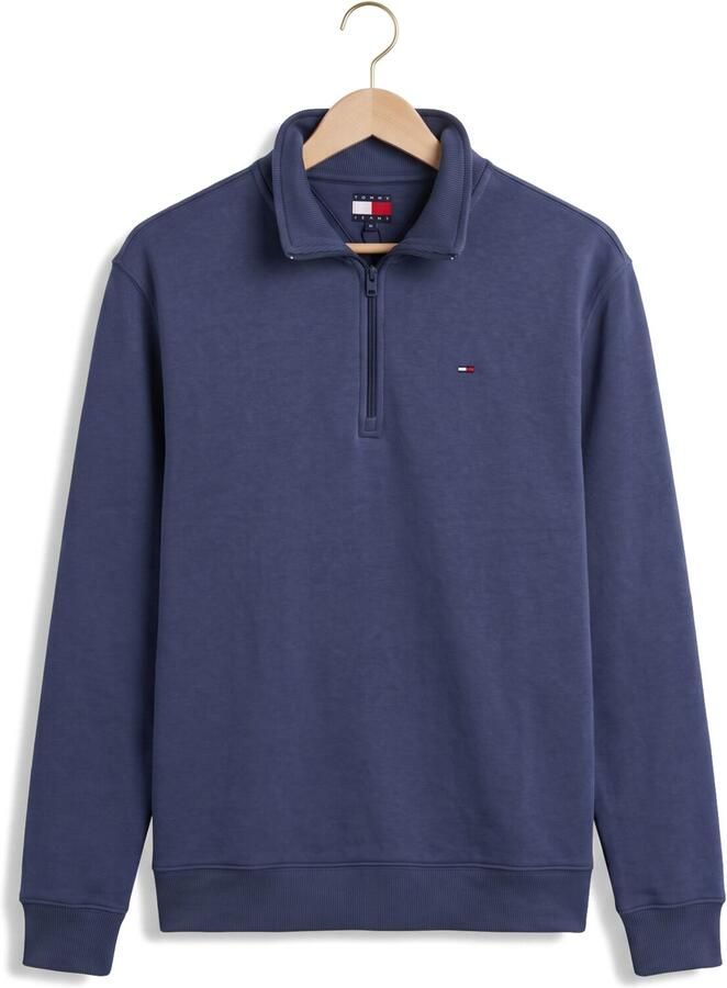 TOMMY JEANS Heren Truien & Vesten Tjm Reg Fleece 1 4zip Mock Neck Blauw - Foto 2