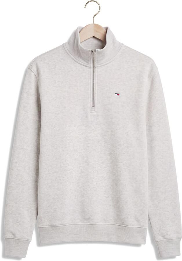 TOMMY JEANS Heren Truien & Vesten Tjm Reg Fleece 1 4zip Mock Neck Lichtgrijs - Foto 4