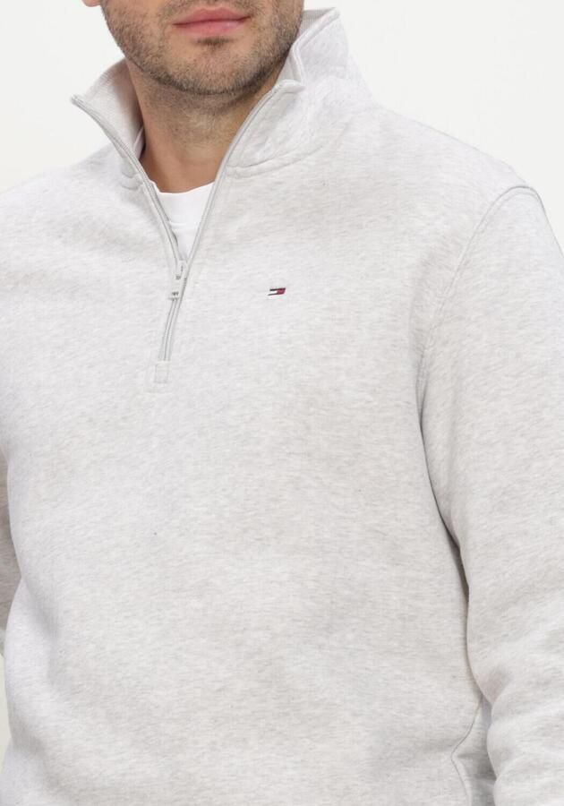 TOMMY JEANS Heren Truien & Vesten Tjm Reg Fleece 1 4zip Mock Neck Lichtgrijs - Foto 3