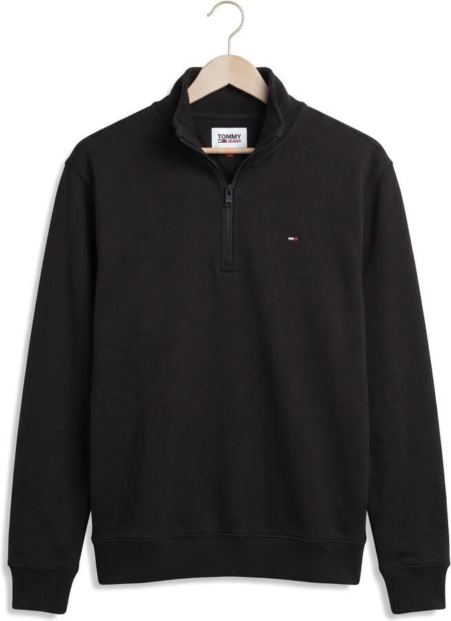 TOMMY JEANS Heren Truien & Vesten Tjm Reg Fleece 1 4zip Mock Neck Zwart - Foto 2