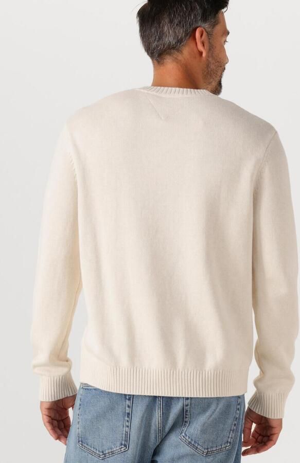 TOMMY JEANS Heren Truien & Vesten Tjm Reg Melange Flag Sweater Creme - Foto 3