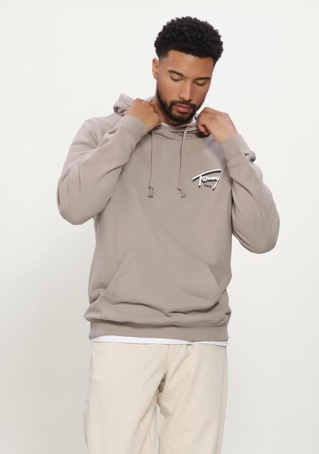 TOMMY JEANS Heren Truien & Vesten Tjm Reg Nyc Signature Hoodie Ext Zand