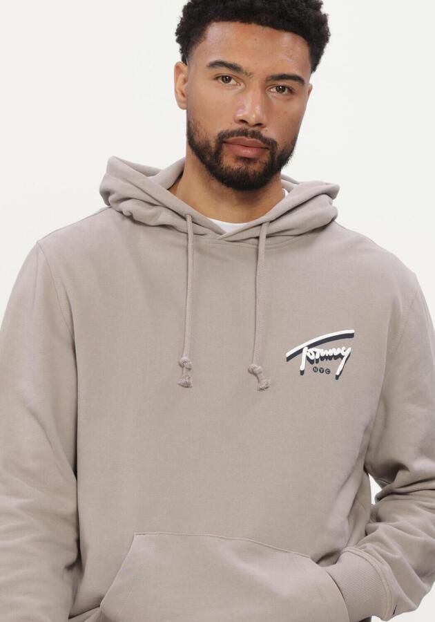 TOMMY JEANS Heren Truien & Vesten Tjm Reg Nyc Signature Hoodie Ext Zand - Foto 4