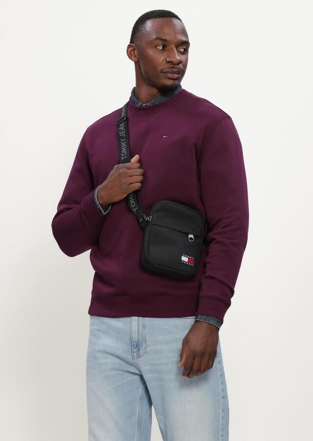 Tommy Jeans Regular fit sweatshirt van katoenmix met logostitching