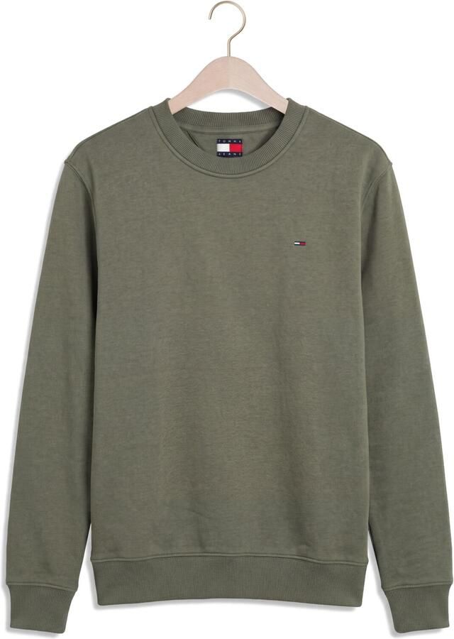 TOMMY JEANS Heren Truien & Vesten Tjm Reg S Flag Crew Ext Khaki - Foto 2