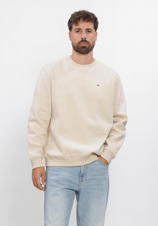 TOMMY JEANS Heren Truien & Vesten Tjm Reg S Flag Crew Ext Olijf