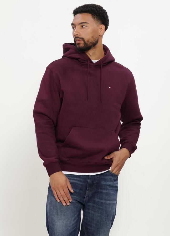TOMMY JEANS Heren Truien & Vesten Tjm Reg S Flag Hoodie Ext Bordeaux