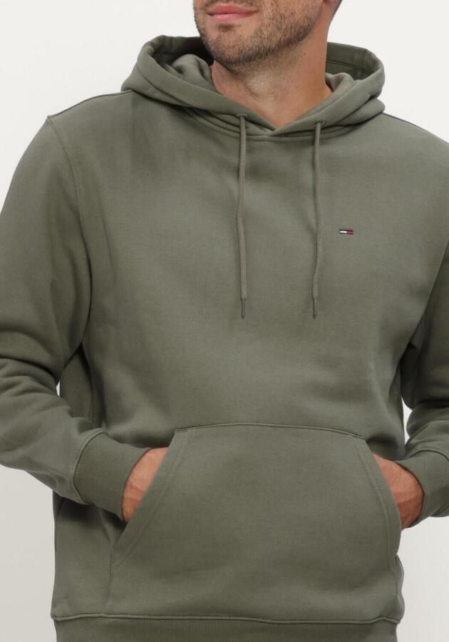 TOMMY JEANS Heren Truien & Vesten Tjm Reg S Flag Hoodie Ext Olijf - Foto 4