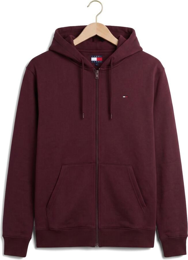 TOMMY JEANS Heren Truien & Vesten Tjm Reg S Flag Zip Thru Ext Bordeaux - Foto 2