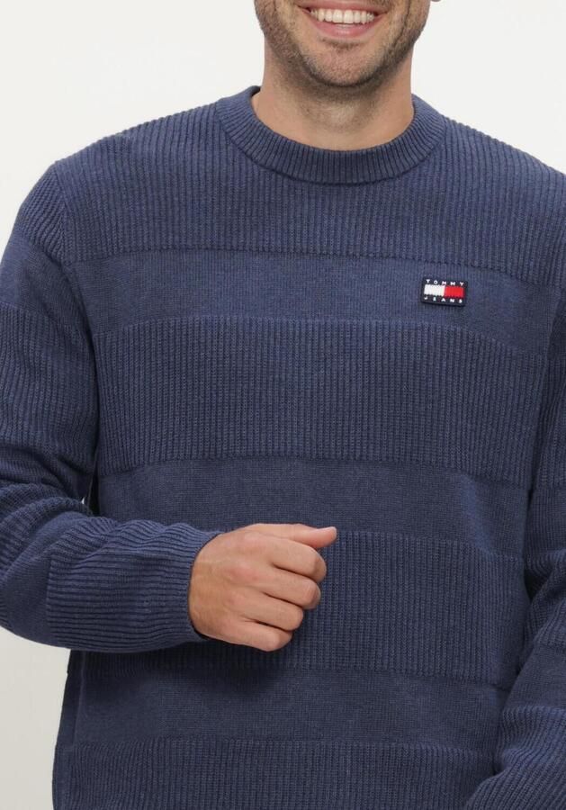 TOMMY JEANS Heren Truien & Vesten Tjm Reg Textured Sweater Ext Blauw - Foto 4