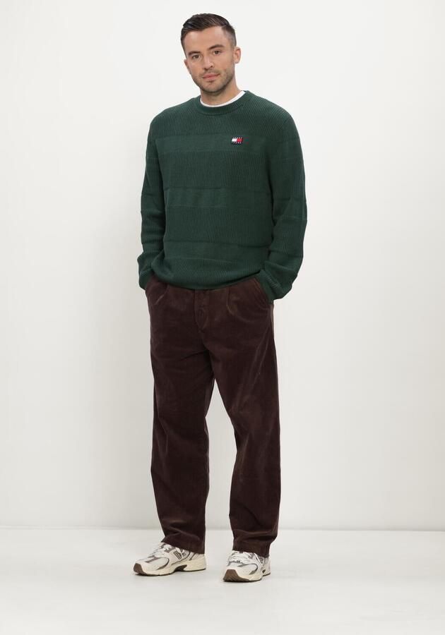 TOMMY JEANS Heren Truien & Vesten Tjm Reg Textured Sweater Ext Donkergroen - Foto 3