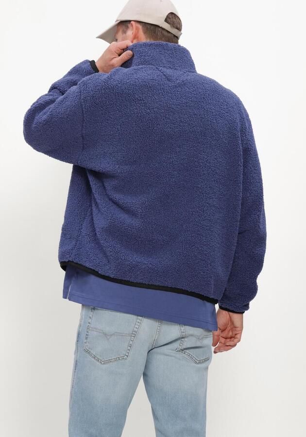 TOMMY JEANS Heren Truien & Vesten Tjm Rlx Badge Zip-thru Teddy Ext Blauw - Foto 3
