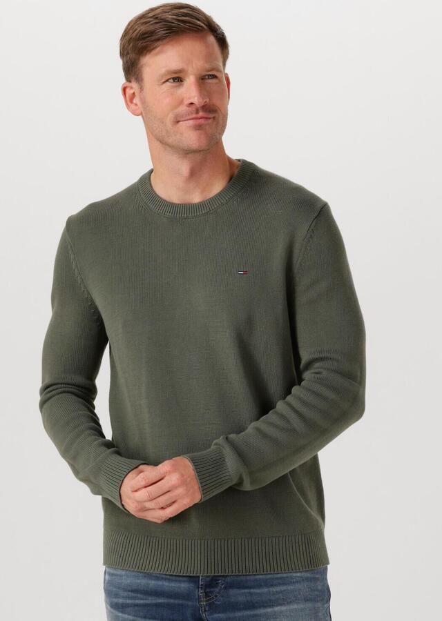 TOMMY JEANS Heren Truien & Vesten Tjm Slim Ess Sweater Exts Olijf - Foto 4