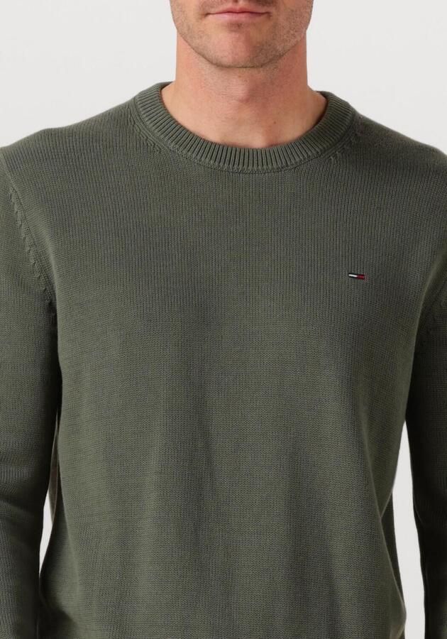 TOMMY JEANS Heren Truien & Vesten Tjm Slim Ess Sweater Exts Olijf - Foto 2