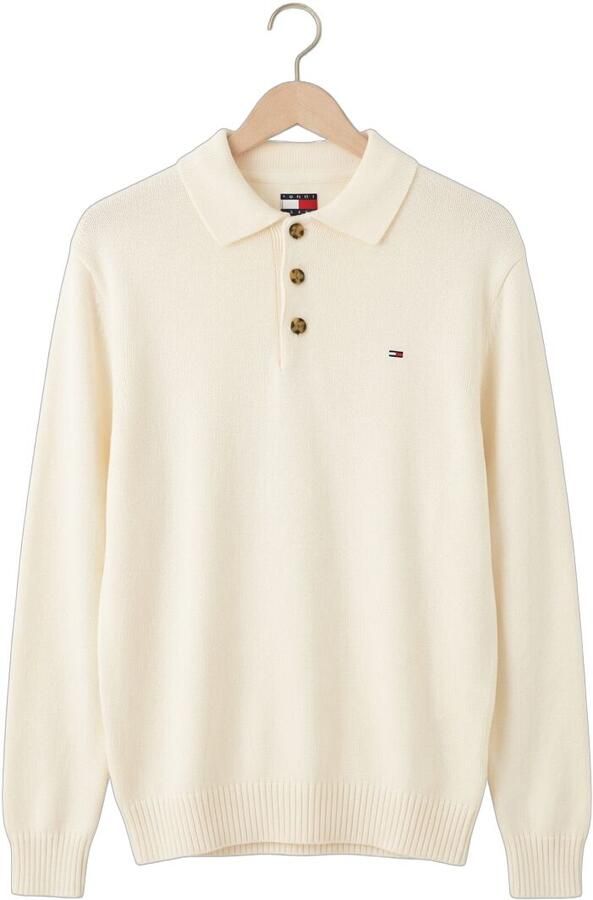 TOMMY JEANS Heren Truien & Vesten Tjm Slim Essential Polo Swtr Ext Gebroken Wit - Foto 4