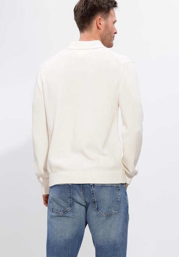 TOMMY JEANS Heren Truien & Vesten Tjm Slim Essential Polo Swtr Ext Gebroken Wit - Foto 3