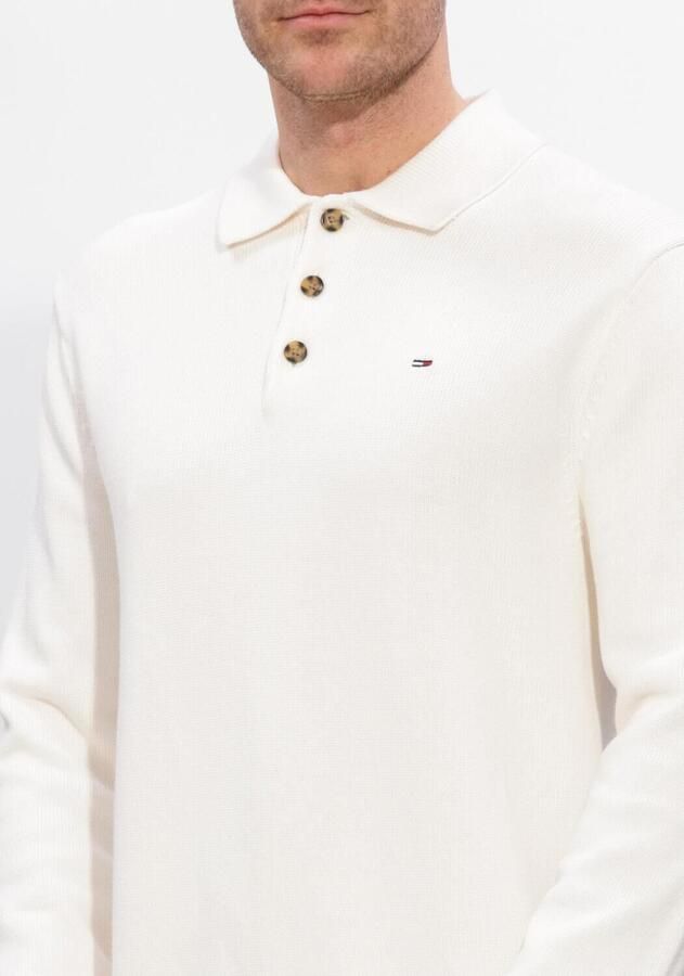 TOMMY JEANS Heren Truien & Vesten Tjm Slim Essential Polo Swtr Ext Gebroken Wit - Foto 2