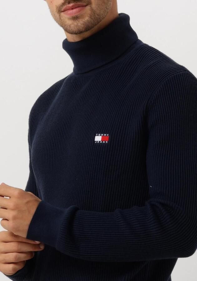 TOMMY JEANS Heren Truien & Vesten Tjm Slim Xs Badge Rollneck Blauw