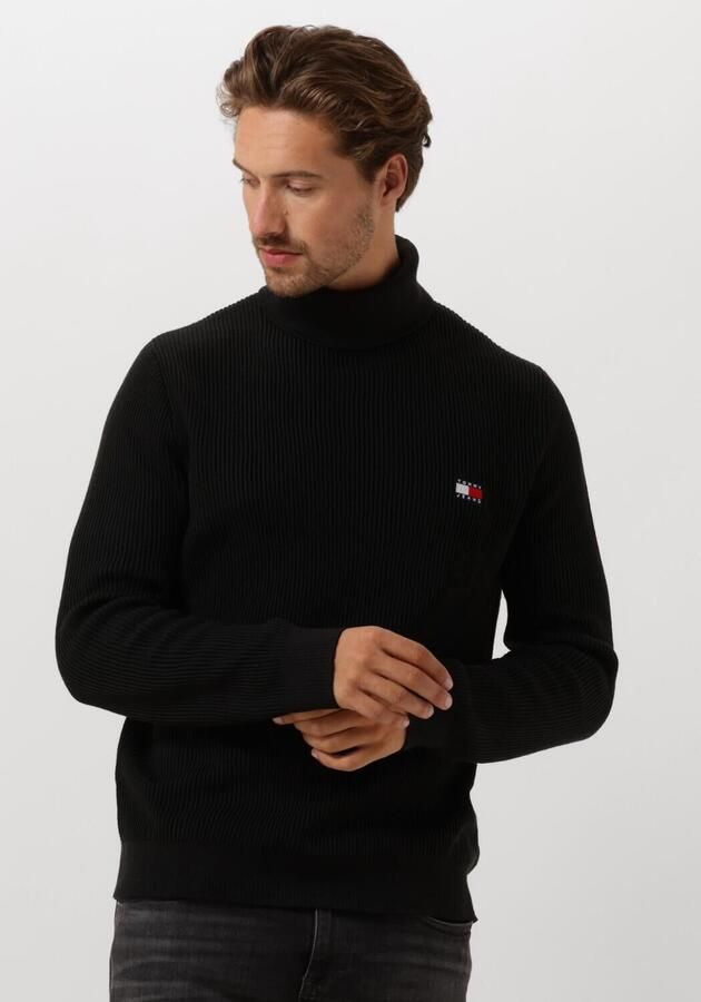 TOMMY JEANS Heren Truien & Vesten Tjm Slim Xs Badge Rollneck Zwart - Foto 4
