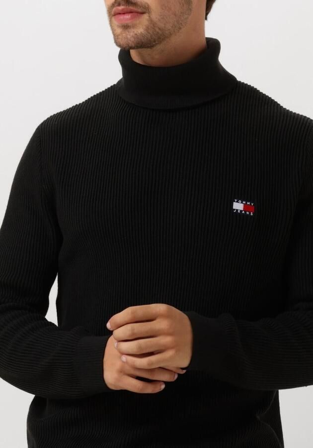 TOMMY JEANS Heren Truien & Vesten Tjm Slim Xs Badge Rollneck Zwart - Foto 2