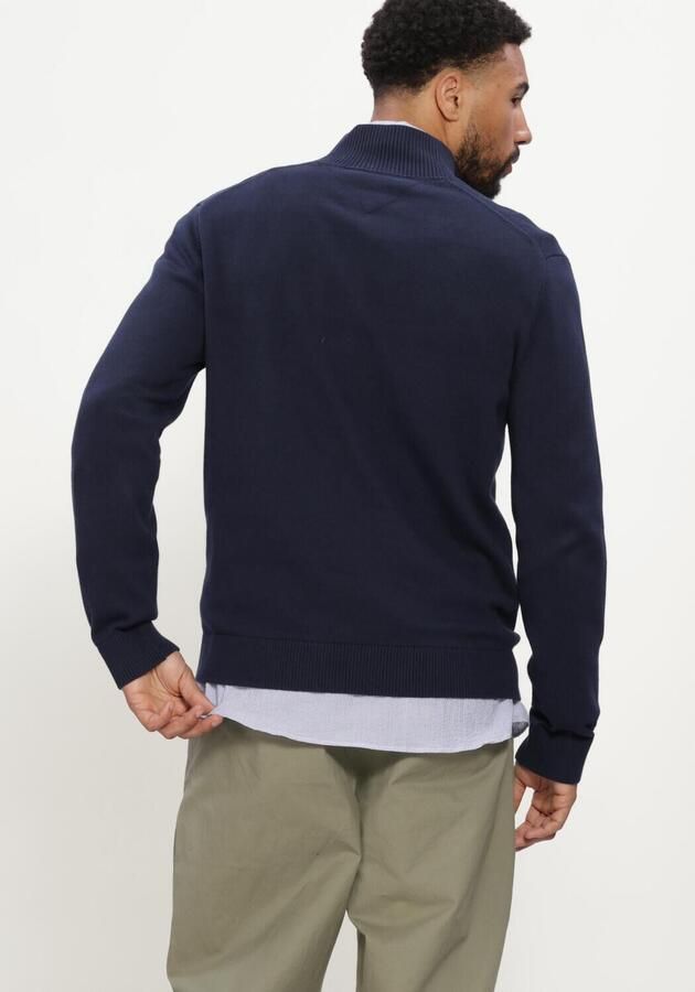 TOMMY JEANS Heren Truien & Vesten Tjm Slm Ess Light ¼ Zip Swtr Ext Donkerblauw - Foto 2