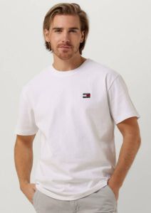 Tommy Jeans Witte T-shirt Tjm Clsc Tommy Xs Badge Tee