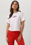 TOMMY JEANS Dames Tops & T-shirts Tjw Cls Varsity Prep 2 Tee Wit - Thumbnail 1