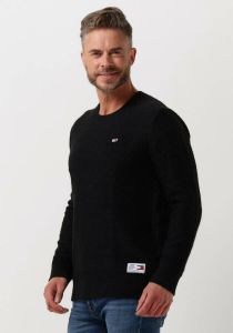 Tommy Jeans Zwarte Trui Tjm Regular Structured Sweater