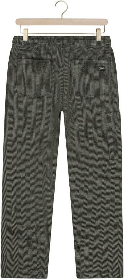 Tumble 'n Dry gemêleerde jacquard cargobroek donkergroen Jongens Katoen - Foto 2